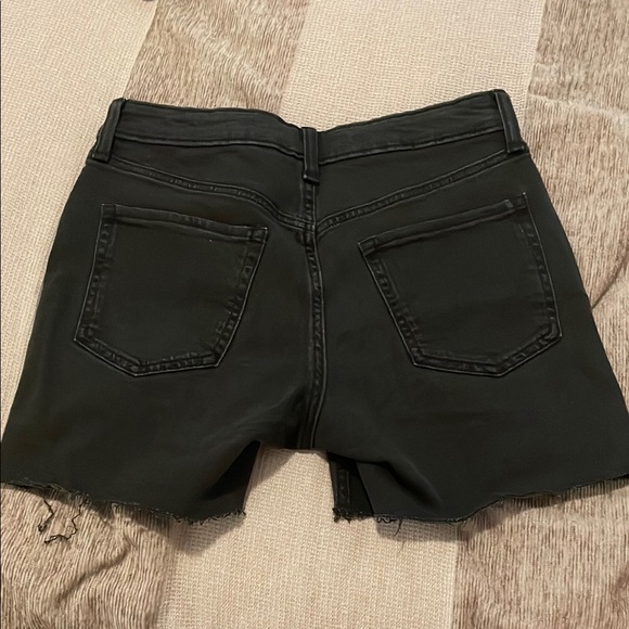 Old Navy Charcoal Distressed Denim Black Shorts - Picture 4 of 5